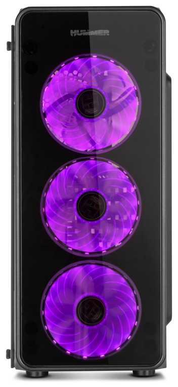 CAJA NOX HUMMER TGM RAINBOW ATX 1XUSB3.0 2XUSB2.0 NEGRO RGB - detalle