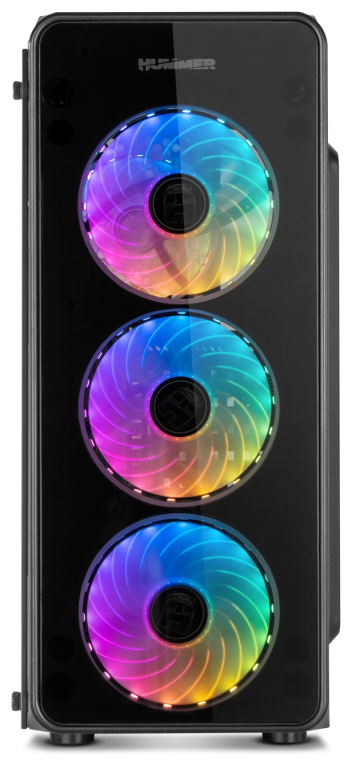 CAJA NOX HUMMER TGM RAINBOW ATX 1XUSB3.0 2XUSB2.0 NEGRO RGB - detalle