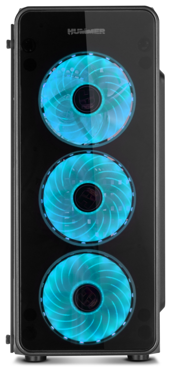 CAJA NOX HUMMER TGM RAINBOW ATX 1XUSB3.0 2XUSB2.0 NEGRO RGB - detalle