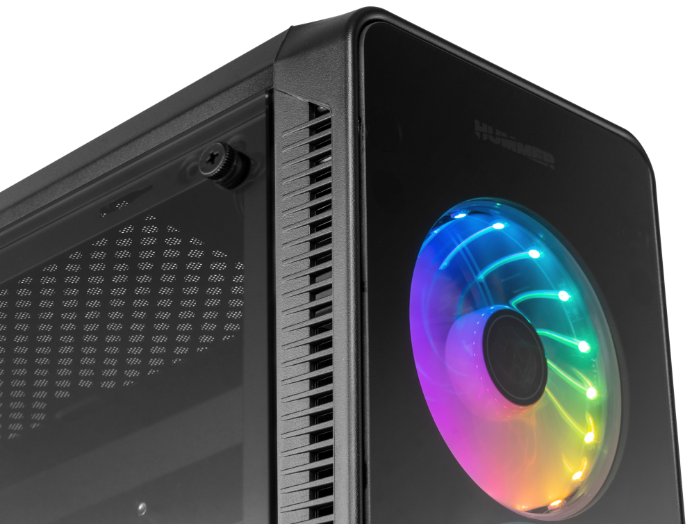 CAJA NOX HUMMER TGM RAINBOW ATX 1XUSB3.0 2XUSB2.0 NEGRO RGB - detalle