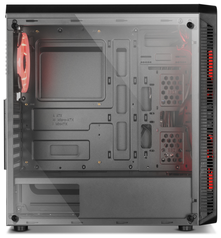 CAJA NOX HUMMER TGM RAINBOW ATX 1XUSB3.0 2XUSB2.0 NEGRO RGB - detalle