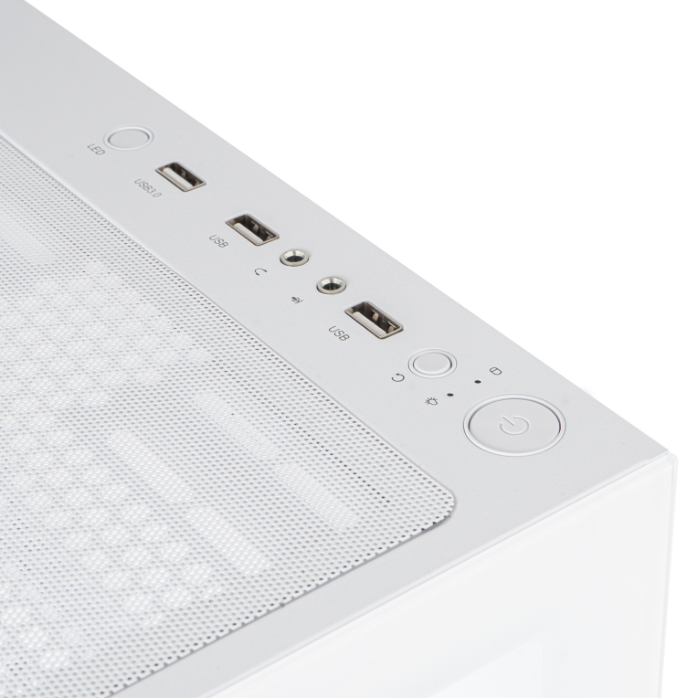 CAJA NOX HUMMER VISION SEMITORRE COMPACTA BLANCA USB3.0 - detalle