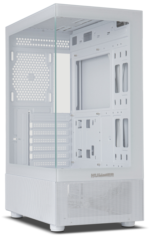 CAJA NOX HUMMER VISION SEMITORRE COMPACTA BLANCA USB3.0 - detalle