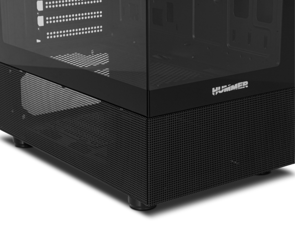 CAJA NOX HUMMER VISION SEMITORRE COMPACTA NEGRA,USB3.0 - detalle
