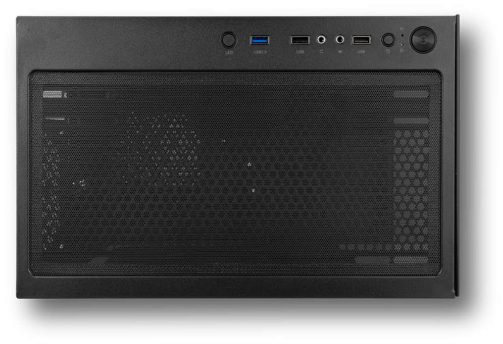 CAJA NOX HUMMER VISION SEMITORRE COMPACTA NEGRA,USB3.0 - detalle