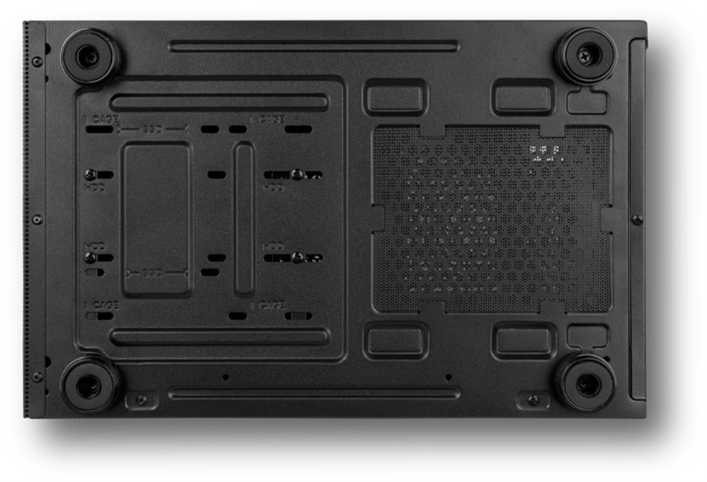 CAJA NOX HUMMER VISION SEMITORRE COMPACTA NEGRA,USB3.0 - detalle