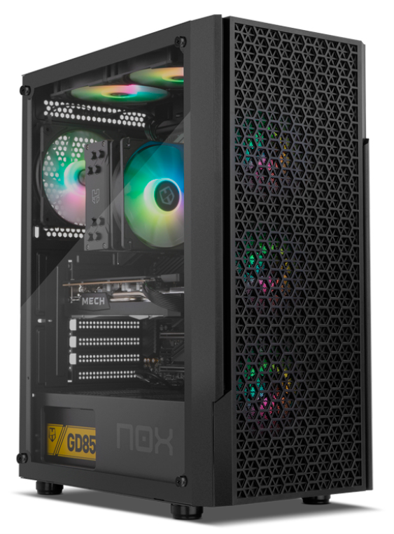 CAJA NOX INFINITY BETA SEMITORRE ATX AIRFLOW ARGB RAINBOW - detalle