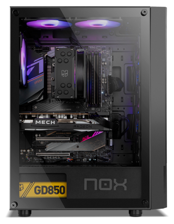 CAJA NOX INFINITY BETA SEMITORRE ATX AIRFLOW ARGB RAINBOW - detalle