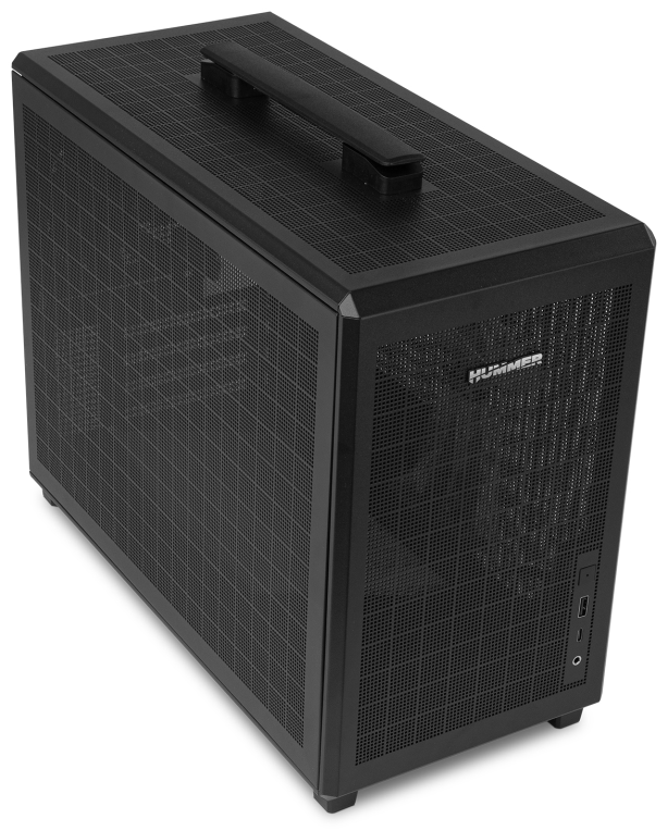 CAJA NOX MICRO ATX HUMMER REFRESH 2XUSB3.0 SIN FUENTE NEGRO - detalle
