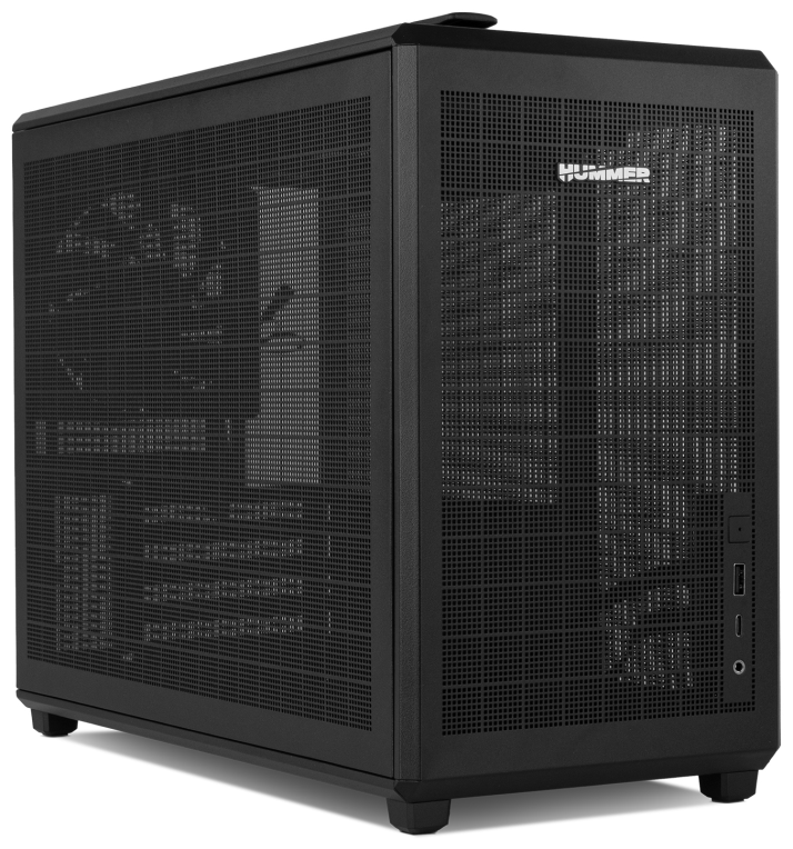 CAJA NOX MICRO ATX HUMMER REFRESH 2XUSB3.0 SIN FUENTE NEGRO - detalle