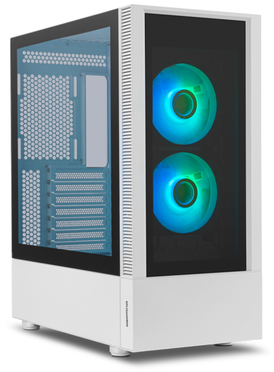 CAJA NOX Semitorre ARGB ATX Nox Hummer Nemesis Blanca - detalle