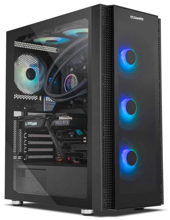 CAJA NOX Semitorre E-ATX Hummer Horus ARGB Cristal templado - detalle