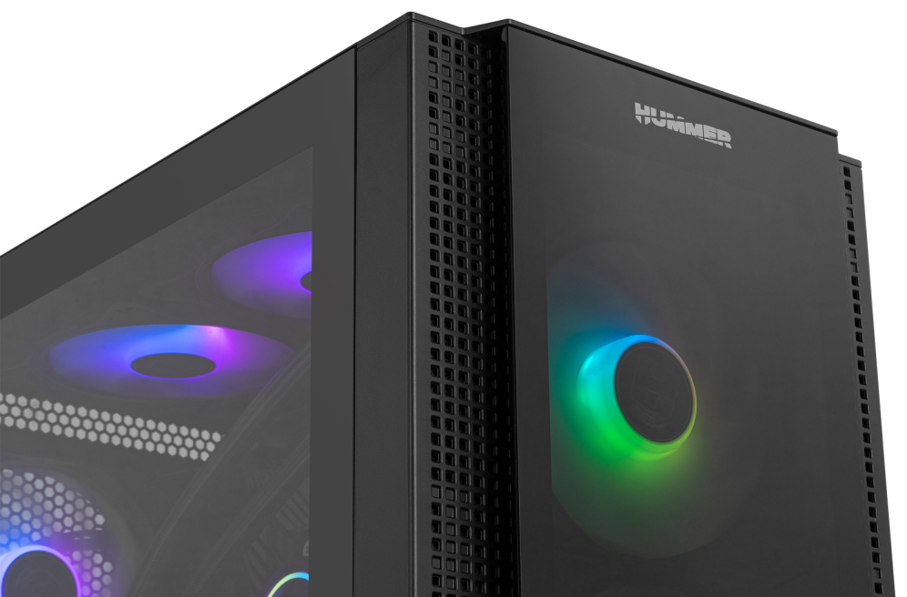 CAJA NOX Semitorre E-ATX Hummer Horus ARGB Cristal templado - detalle