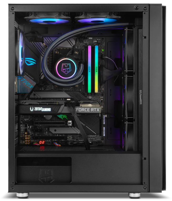 CAJA NOX Semitorre E-ATX Hummer Horus ARGB Cristal templado - detalle