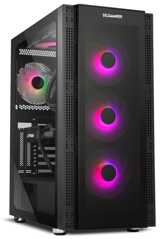 CAJA NOX Semitorre E-ATX Hummer Horus ARGB Cristal templado - detalle