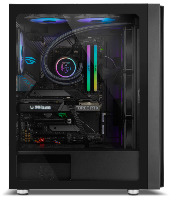 CAJA NOX Semitorre E-ATX Hummer Horus ARGB Cristal templado - detalle