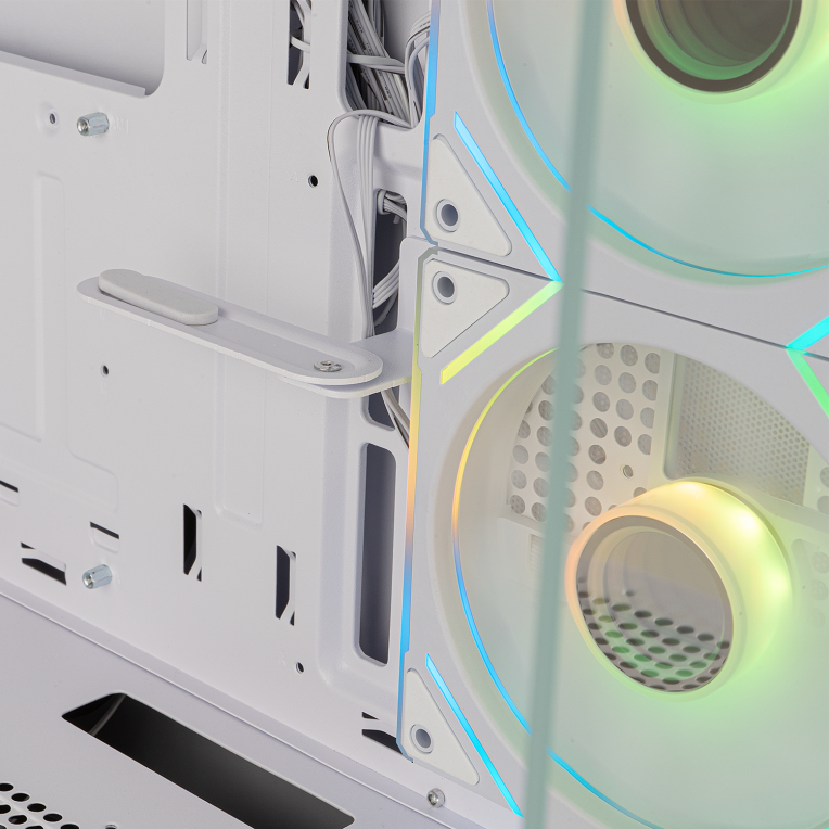 CAJA NOX SEMITORRE FRAMELESS HUMMER SIGNAL ARGB BLANCA USB TYPE C - detalle