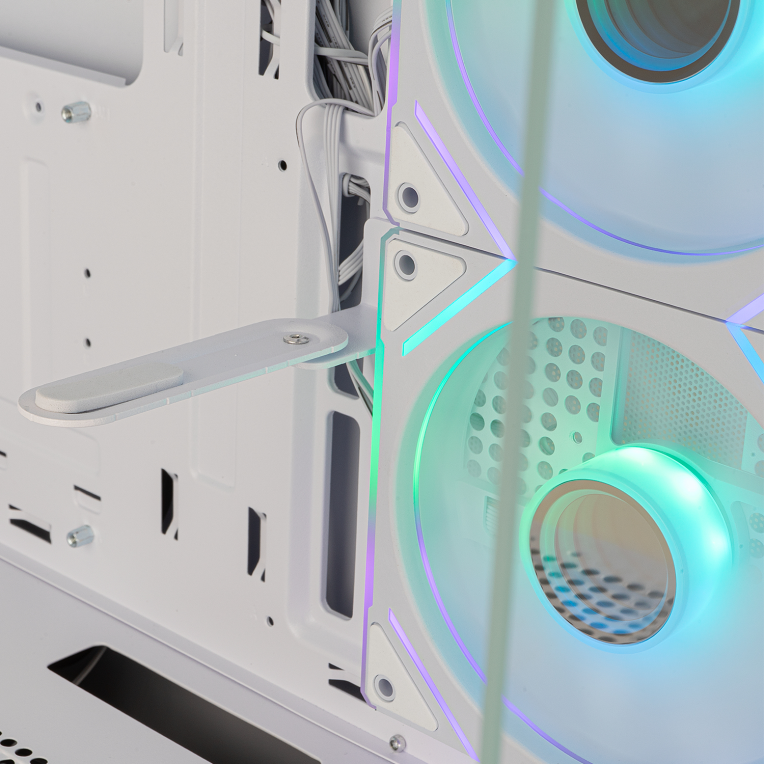 CAJA NOX SEMITORRE FRAMELESS HUMMER SIGNAL ARGB BLANCA USB TYPE C - detalle