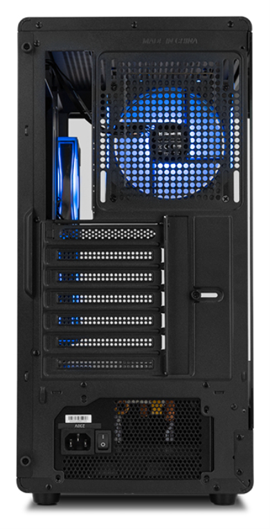 CAJA NOX SEMITORRE FRAMELESS HUMMER SIGNAL ARGB NEGRO USB TYPE C - detalle