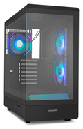 CAJA NOX SEMITORRE FRAMELESS HUMMER SIGNAL ARGB NEGRO USB TYPE C