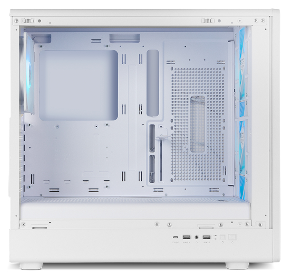 CAJA NOX SEMITORRE HYPERFLOW HUMMER AERO ARGB BLANCA USB 3.0 TYPE C x4 Vent. 140mm SOPORTE GRAFICA I - detalle