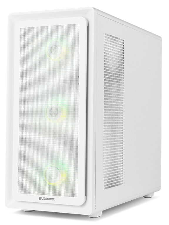 CAJA NOX SEMITORRE HYPERFLOW HUMMER AERO ARGB BLANCA USB 3.0 TYPE C x4 Vent. 140mm SOPORTE GRAFICA I - detalle