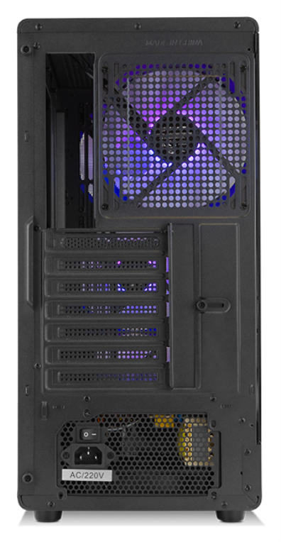 CAJA NOX SEMITORRE HYPERFLOW HUMMER AERO ARGB NEGRO USB 3.0 TYPE C x4 Vent. 140mm SOPORTE GRAFICA IN - detalle