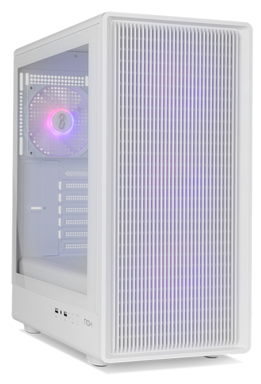 CAJA NOX SEMITORRE MESH INFINITY IOTA ARGB BLANCA USB 3.0