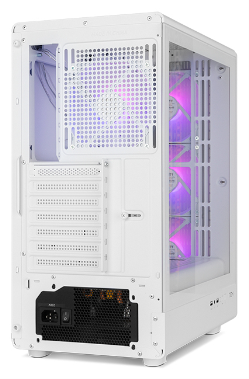 CAJA NOX SEMITORRE MESH INFINITY IOTA ARGB BLANCA USB 3.0 - detalle