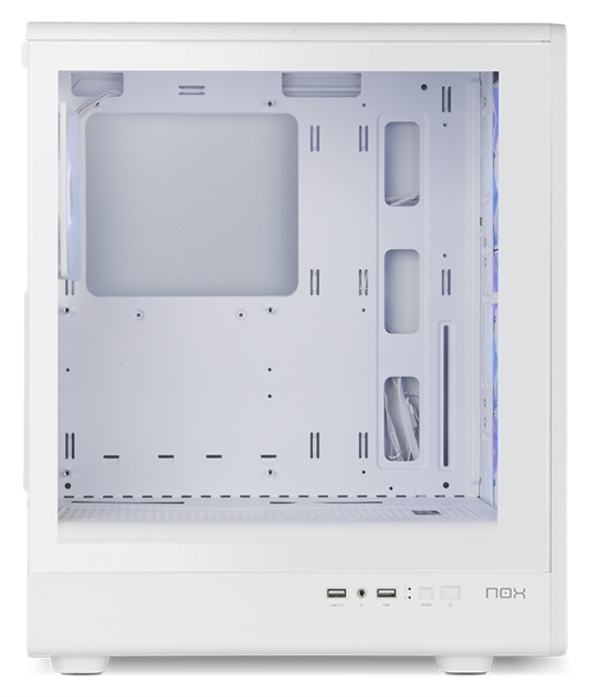 CAJA NOX SEMITORRE MESH INFINITY IOTA ARGB BLANCA USB 3.0 - detalle