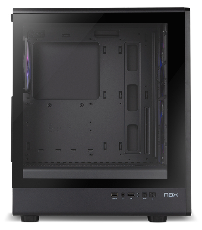 CAJA NOX SEMITORRE MESH INFINITY IOTA ARGB NEGRO USB 3.0 - detalle