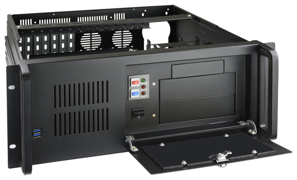 CAJA RACK IPC TOOQ 406N 19" ATX USB 3,0,ACERO,SIN FUENTE,CON LLAVE - detalle