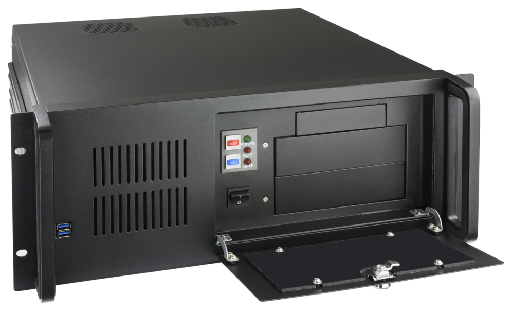 CAJA RACK IPC TOOQ 406N 19" ATX USB 3,0,ACERO,SIN FUENTE,CON LLAVE - detalle