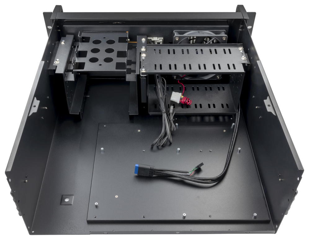 CAJA RACK IPC TOOQ 406N 19" ATX USB 3,0,ACERO,SIN FUENTE,CON LLAVE - detalle
