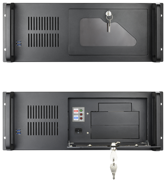 CAJA RACK IPC TOOQ 406N 19" ATX USB 3,0,ACERO,SIN FUENTE,CON LLAVE - detalle