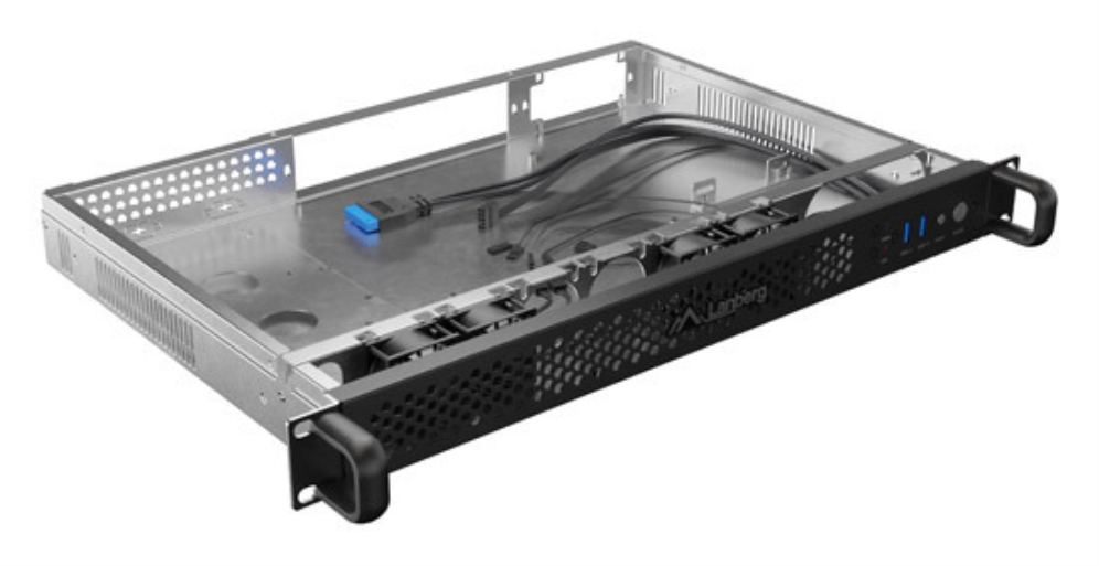 CAJA SERVIDOR LANBERG ITX PARA RACK 19''? 1U 300/10 2XUSB 3.0, 4 VENTILADORES - detalle