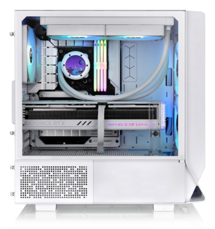 CAJA THERMALTAKE CERES 330 TG ARGB SNOW ATX 2XUSB 3.0 SIN FUENTE BLANCO - detalle