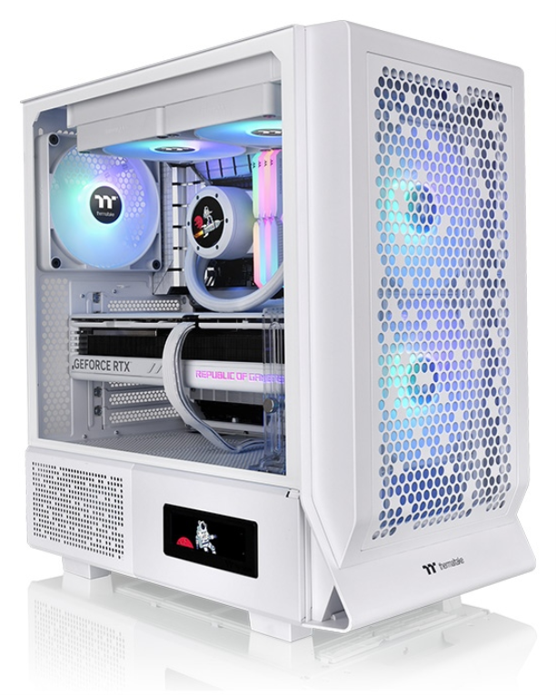 CAJA THERMALTAKE CERES 330 TG ARGB SNOW ATX 2XUSB 3.0 SIN FUENTE BLANCO