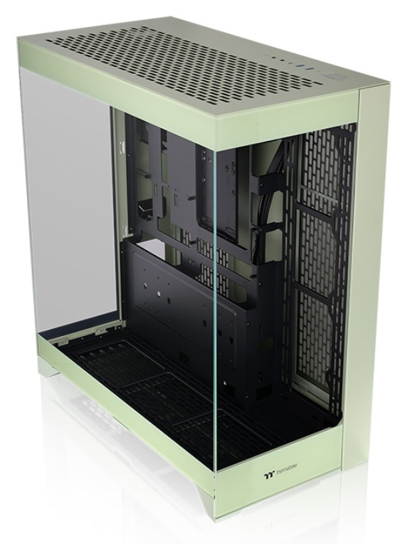 CAJA THERMALTAKE CTE E550 TG MID TOWER 2XUSB 3.0 1XUSB-C SN FUENTE VERDE MATCHA - detalle
