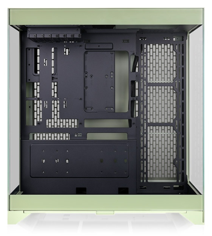 CAJA THERMALTAKE CTE E550 TG MID TOWER 2XUSB 3.0 1XUSB-C SN FUENTE VERDE MATCHA - detalle