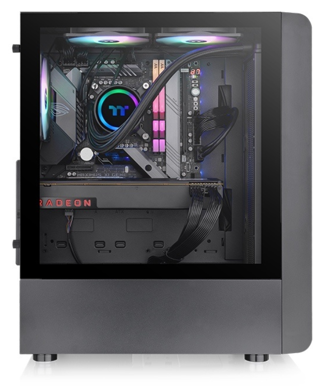 CAJA THERMALTAKE S200 TG ATX 2XUSB 3.0 ARGB SIN FUENTE NEGRO - detalle
