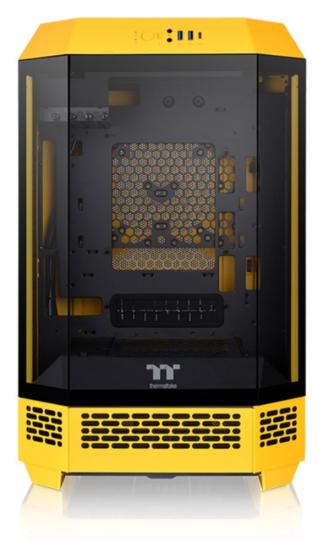 CAJA THERMALTAKE THE TOWER 300 MINI-ITX 2XUSBA 3.2 SIN FUENTE BUMBLEEBEE - detalle