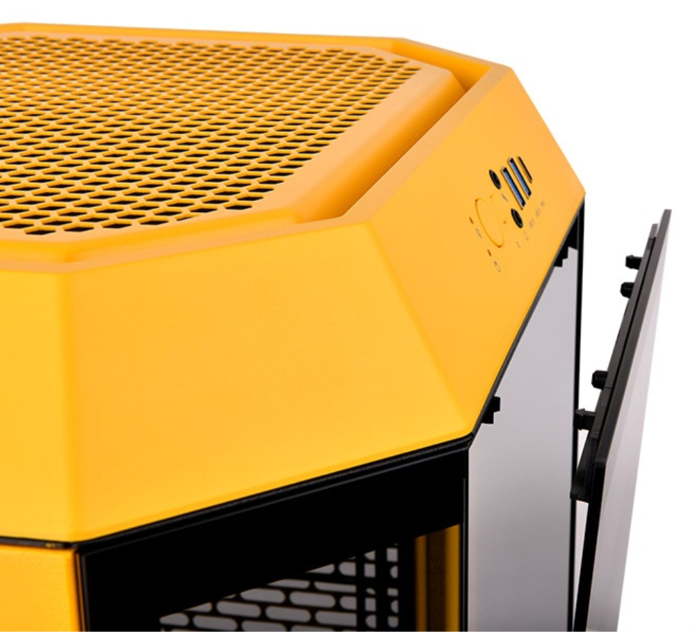 CAJA THERMALTAKE THE TOWER 300 MINI-ITX 2XUSBA 3.2 SIN FUENTE BUMBLEEBEE - detalle
