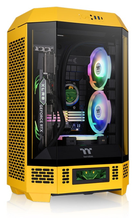 CAJA THERMALTAKE THE TOWER 300 MINI-ITX 2XUSBA 3.2 SIN FUENTE BUMBLEEBEE