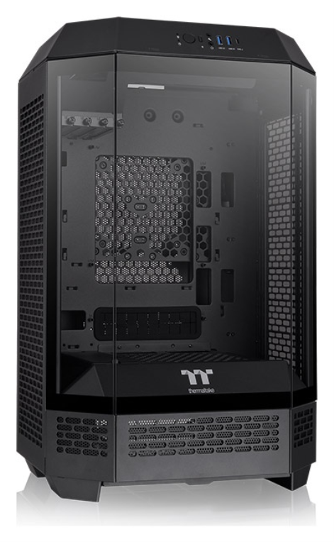 CAJA THERMALTAKE THE TOWER T300 ATX 2XUSB 3.0 SIN FUENTE NEGRO - detalle