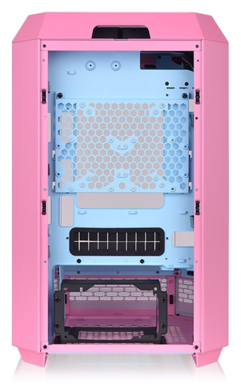 CAJA THERMALTAKE THE TOWER T300 M-ATX 2XUSB 3.0 SIN FUENTE BUBBLE PINK - detalle