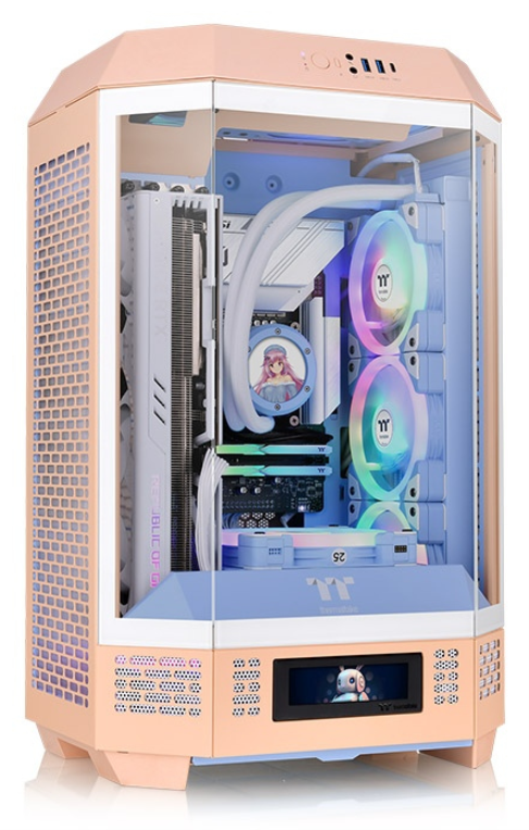 CAJA THERMALTAKE THE TOWER T300 M-ATX 2XUSB 3.0 SN FUENTE PEACH