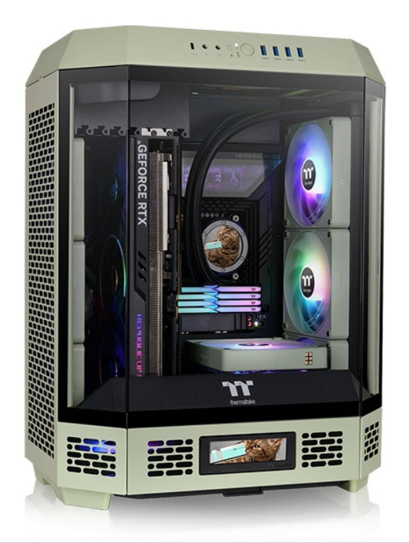 Thermaltake CA-1Z1-00MEWN-00 carcasa de ordenador Midi Tower Verde claro
