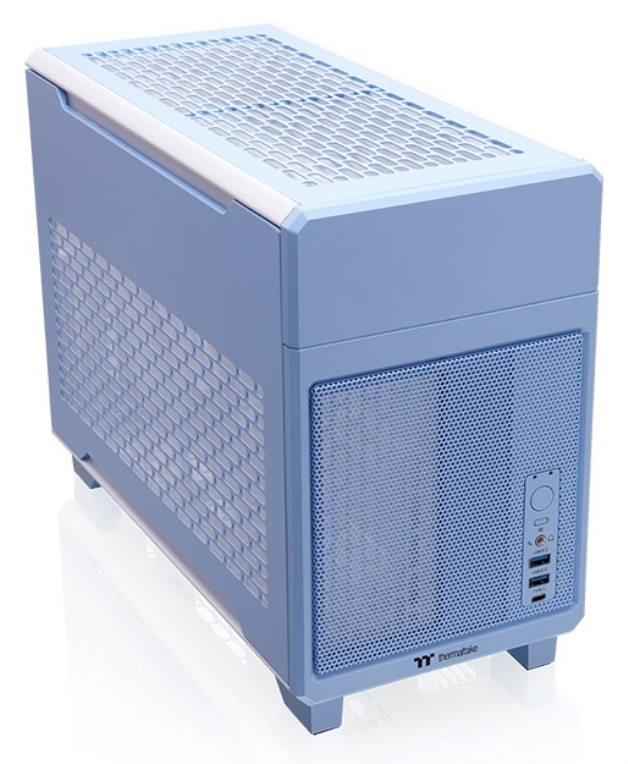 CAJA THERMALTAKE TR100 MINI-ITX USB 3.2 C x 1 USB 3.0 x 2 SN FUENTE AZUL - detalle