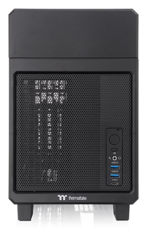 CAJA THERMALTAKE TR100 MINI-ITX USB 3.2 Type-C x 1 USB 3.0 x 2 SN FUENTE NEGRO
